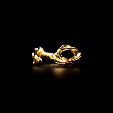 Gold WTE single ear cuff / knuckle ring