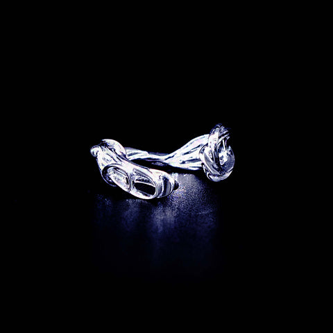 Silver WTE single ear cuff / knuckle ring